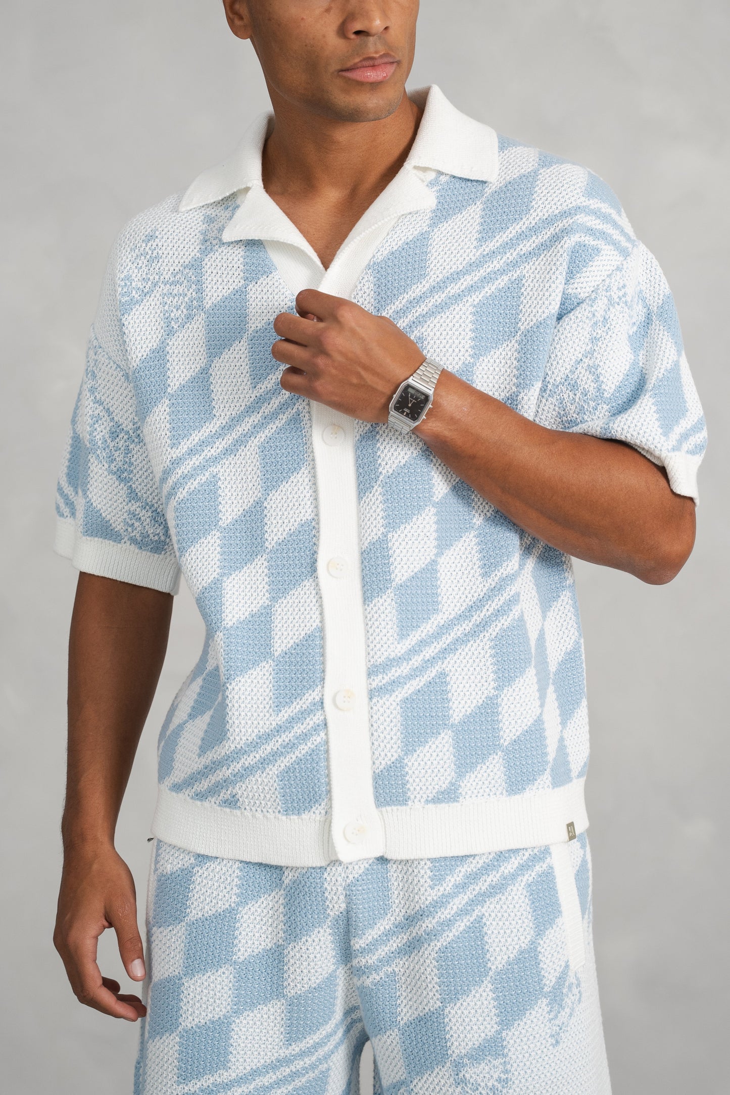 Zestaw Oskar Checked Knitted