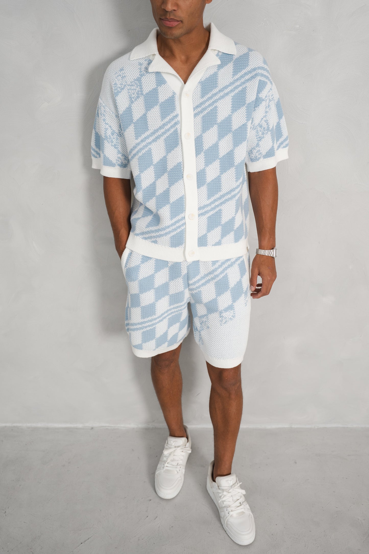 Zestaw Oskar Checked Knitted