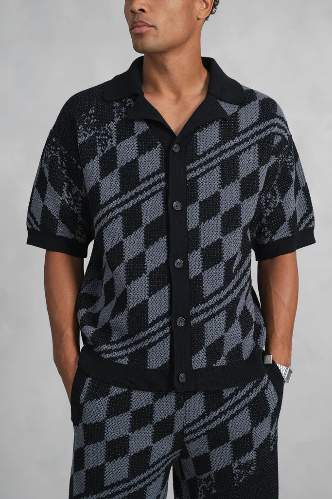 Zestaw Oskar Checked Knitted
