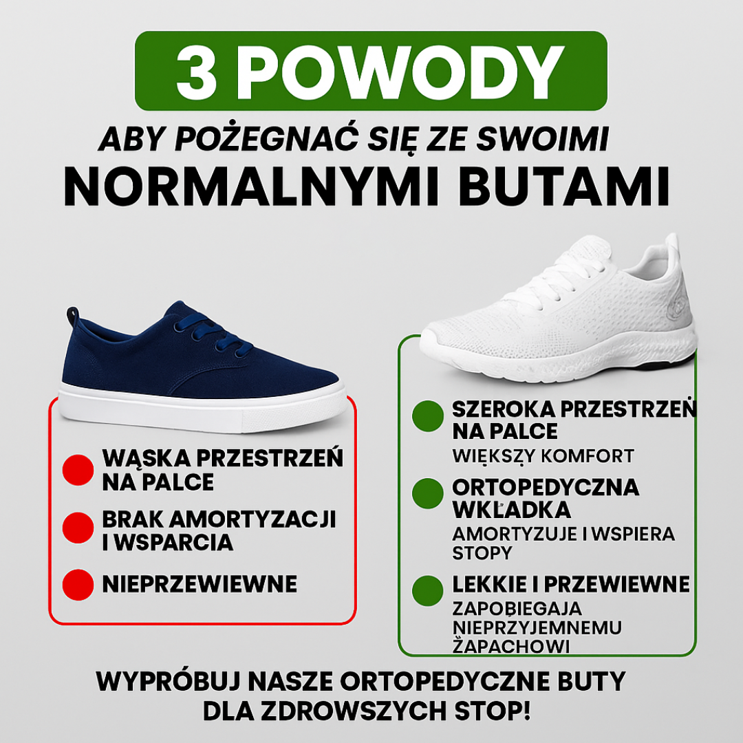 OrthoCare - ergonomiczne buty przeciwbólowe
