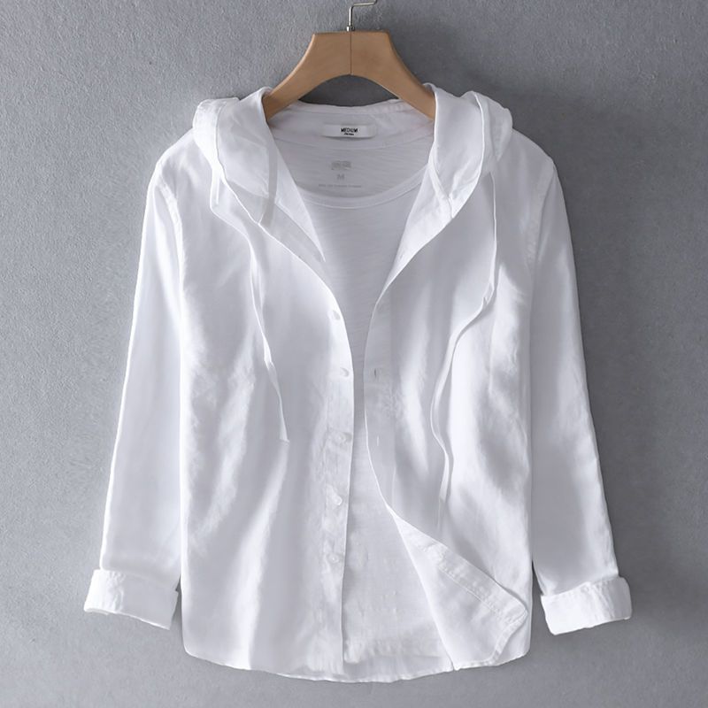 Lniana bluza z kapturem Nova
