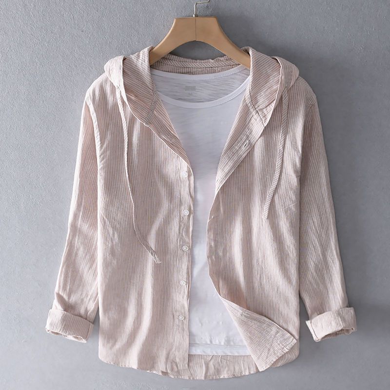 Lniana bluza z kapturem Nova