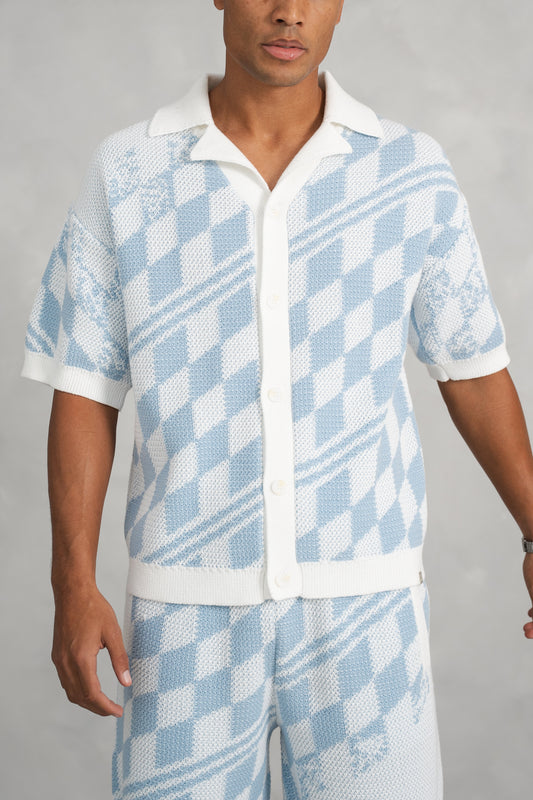 Zestaw Oskar Checked Knitted