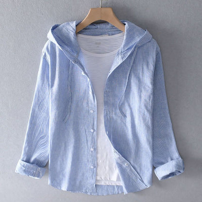 Lniana bluza z kapturem Nova