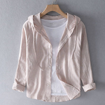 Lniana bluza z kapturem Nova