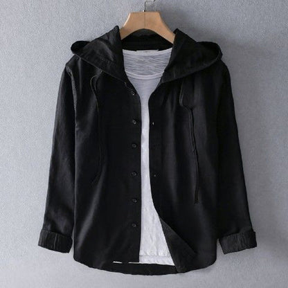 Lniana bluza z kapturem Nova